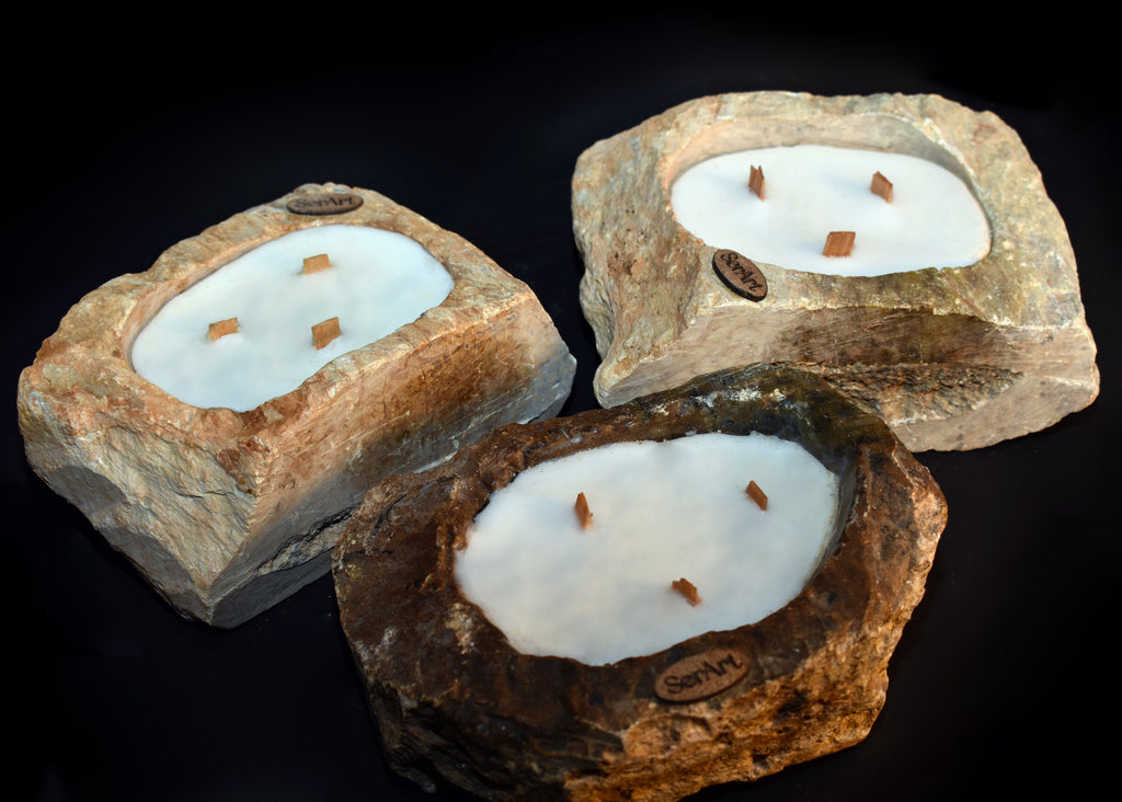 Vela en piedra
