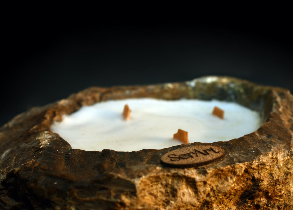 Vela en piedra