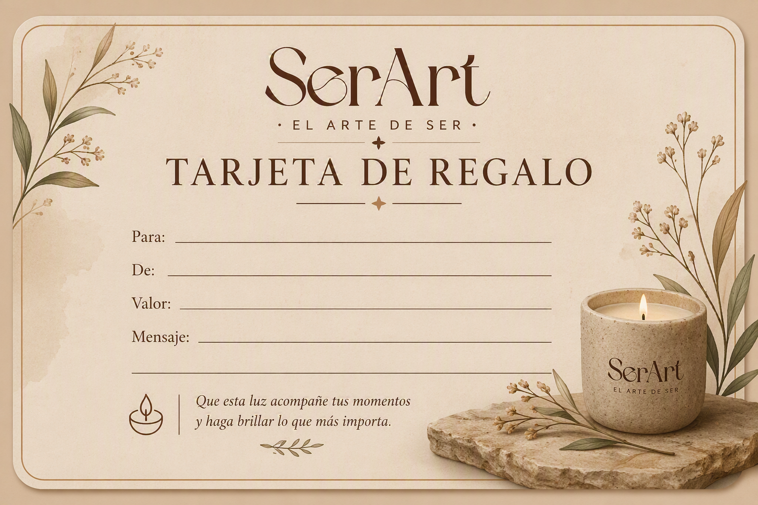 Tarjeta de regalo Ser.Art