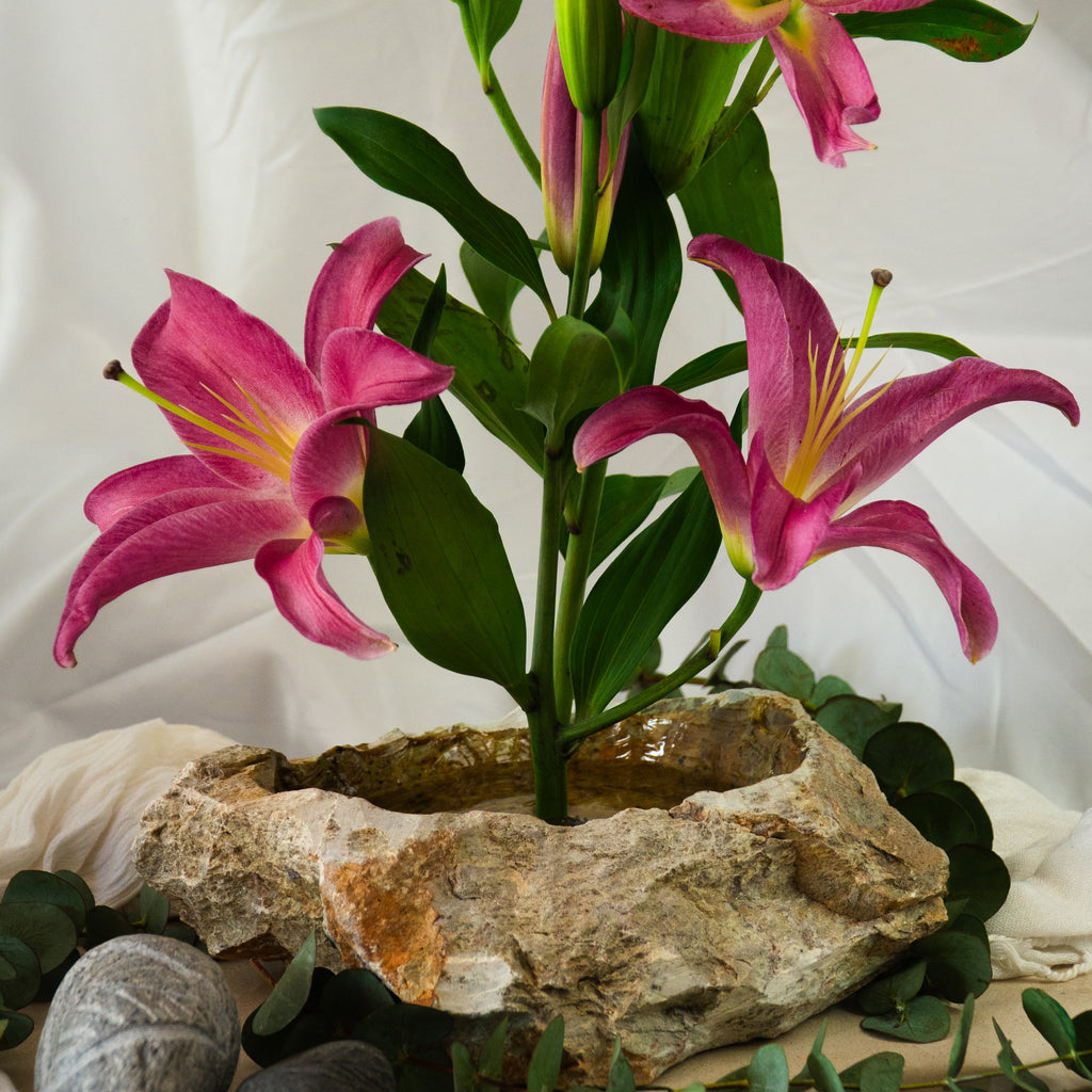 Florero de piedra