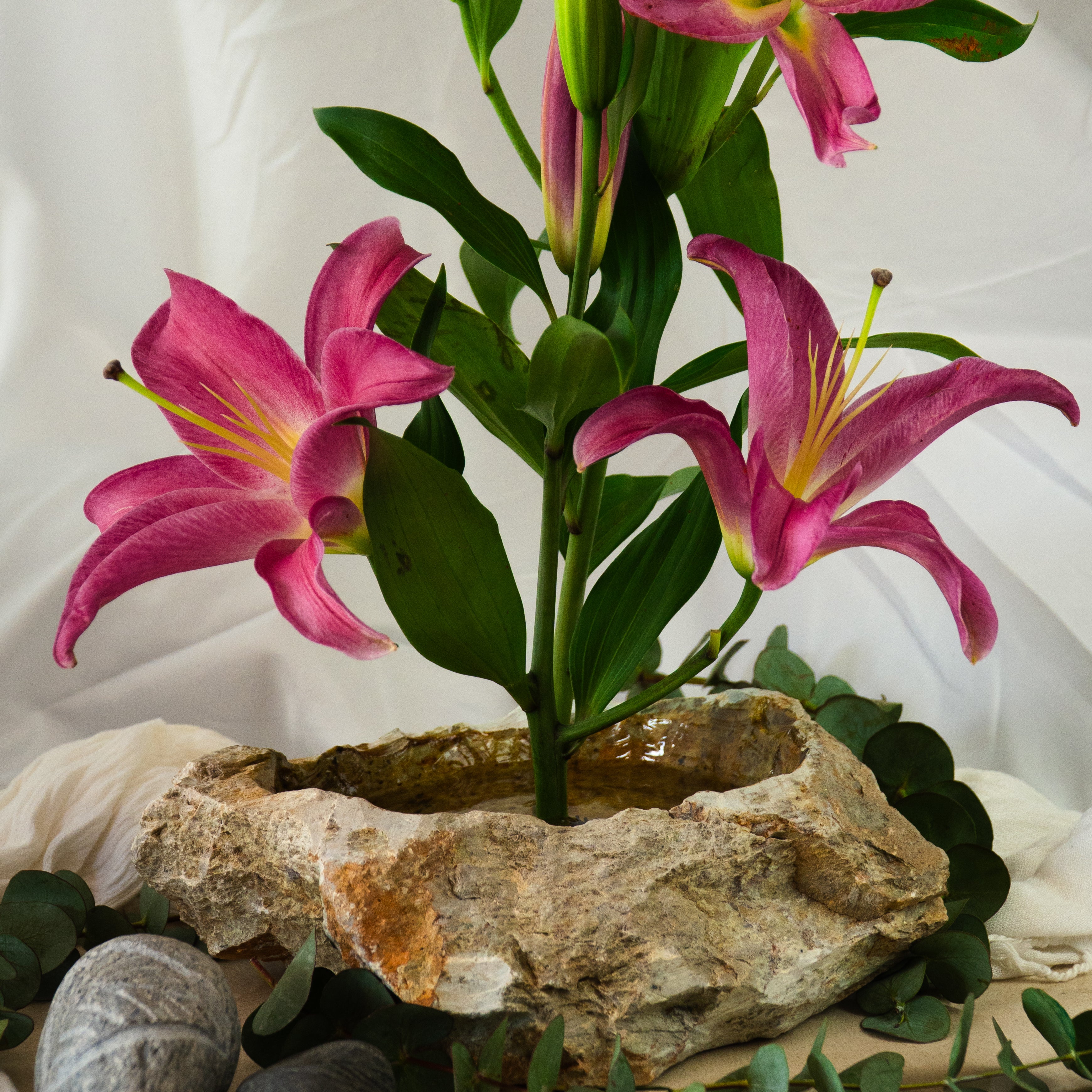 Florero de piedra