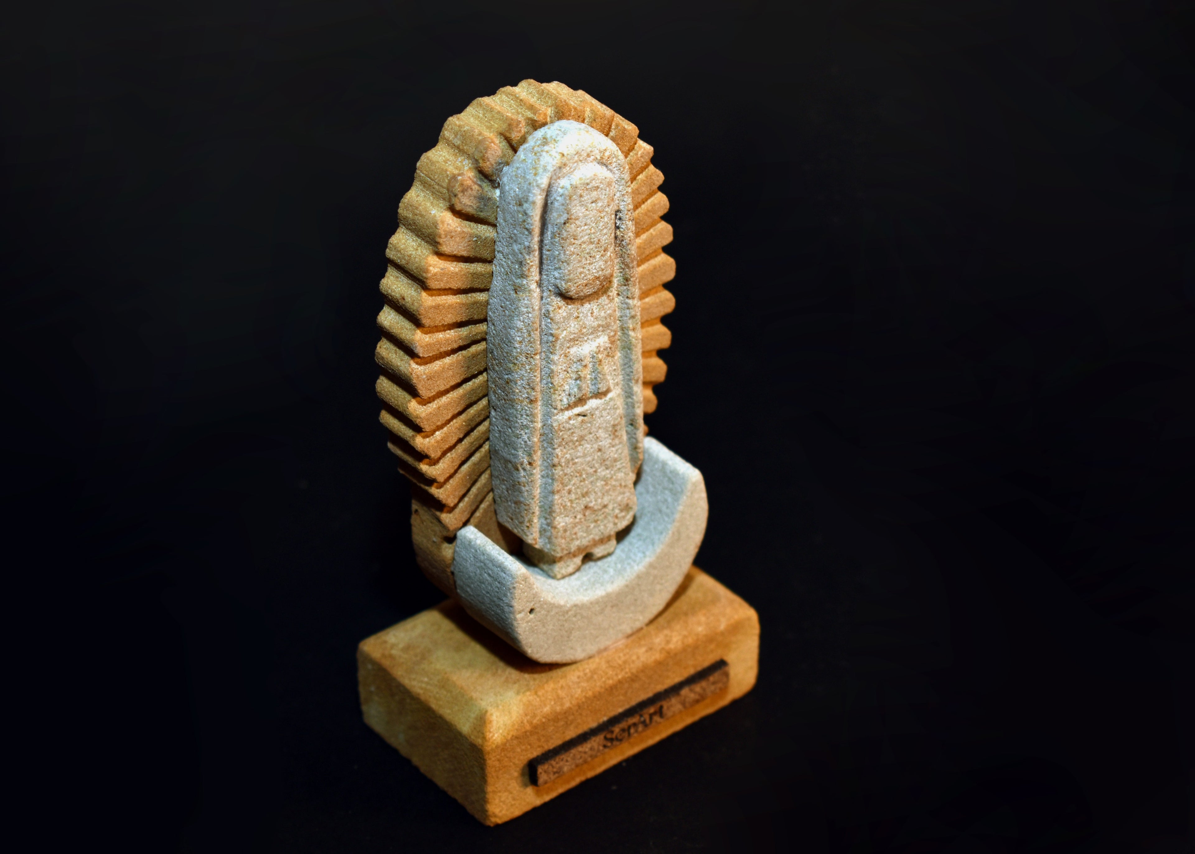 Virgen de guadalupe en piedra