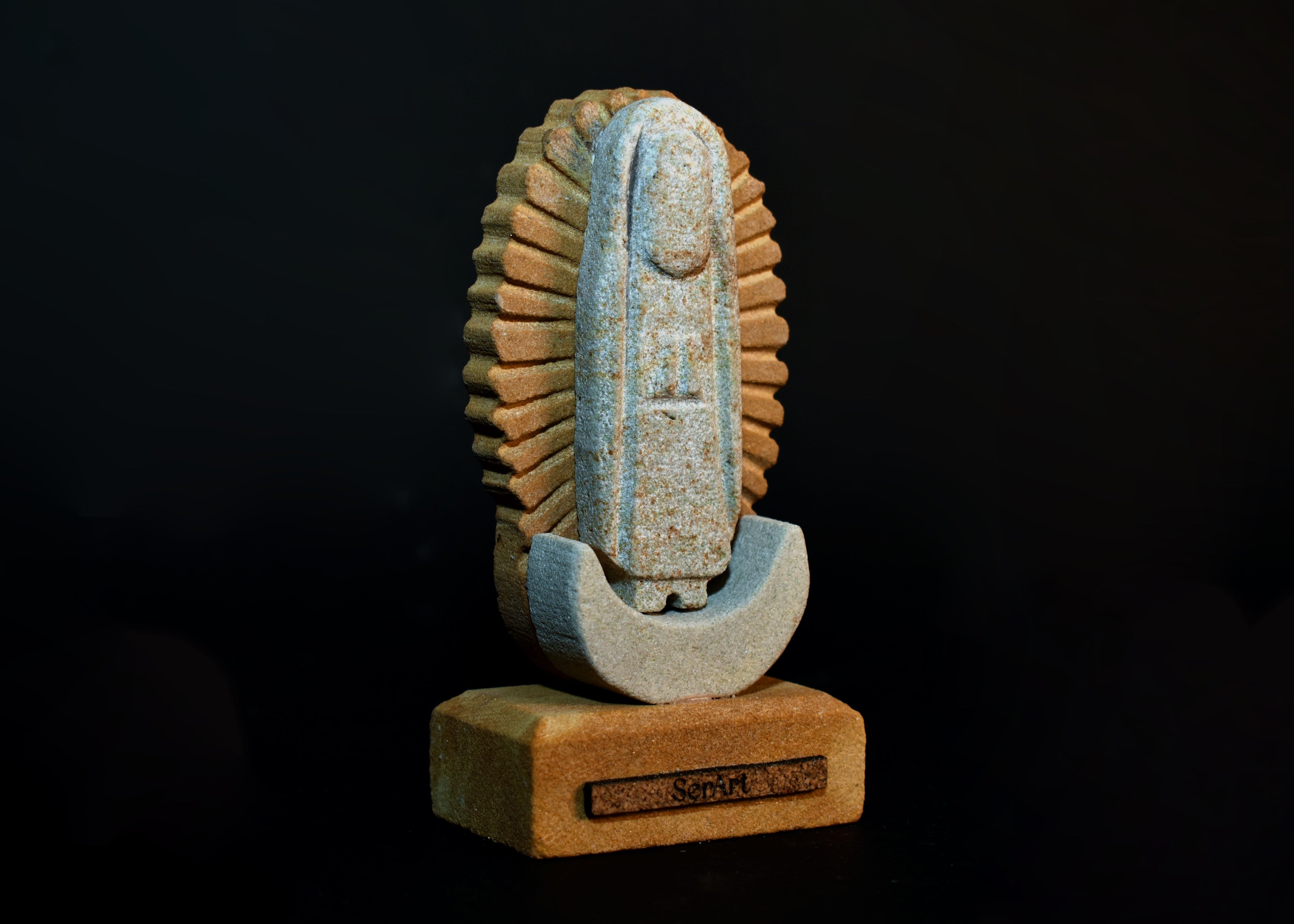 Virgen de guadalupe en piedra